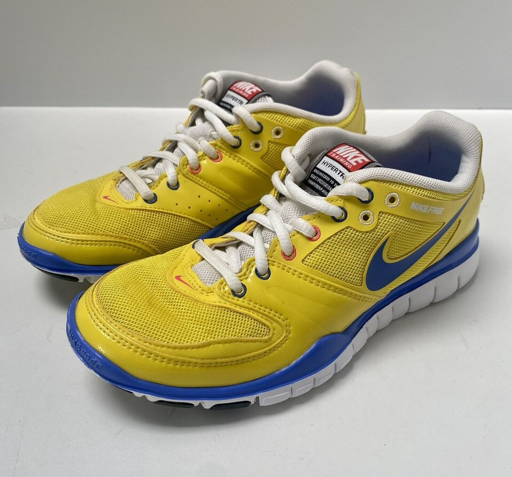 Nike Free Run Hyper Trainer 396106-7 Women's Running Shoes Yellow Size 7